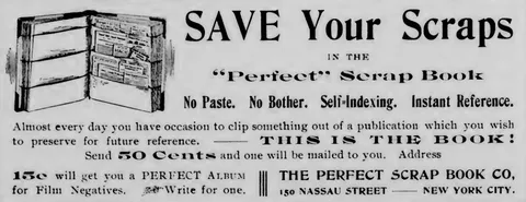 Perfect Scrap Book advertisement