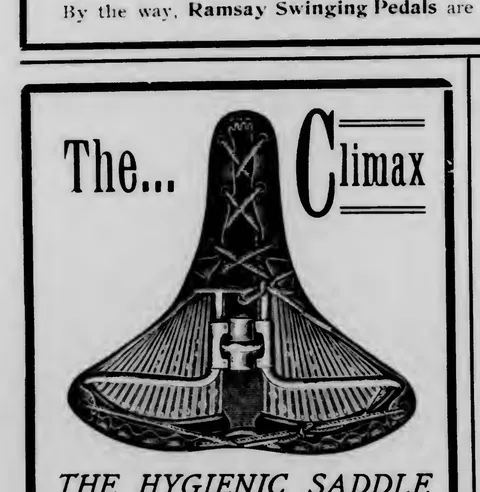 Climax Hygienic Saddle advertisement