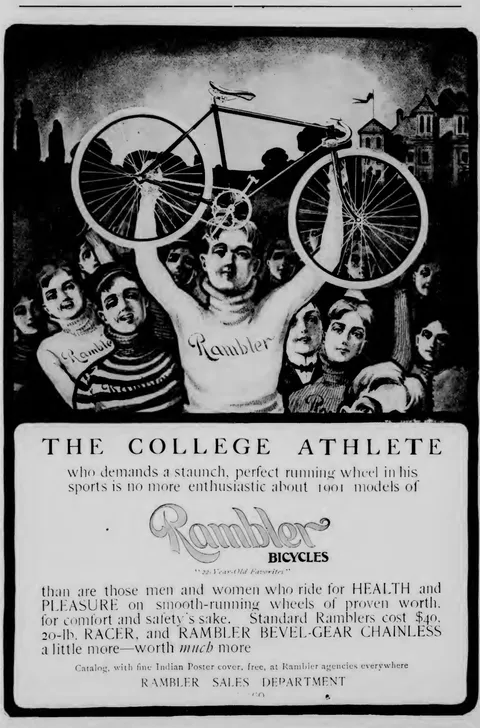 Rambler Bicycles "The College Athlete" advertisement