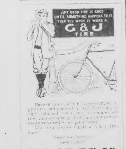G & J Tire Co advertisement