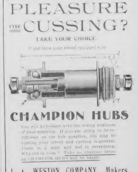 Champion Hubs advertisement