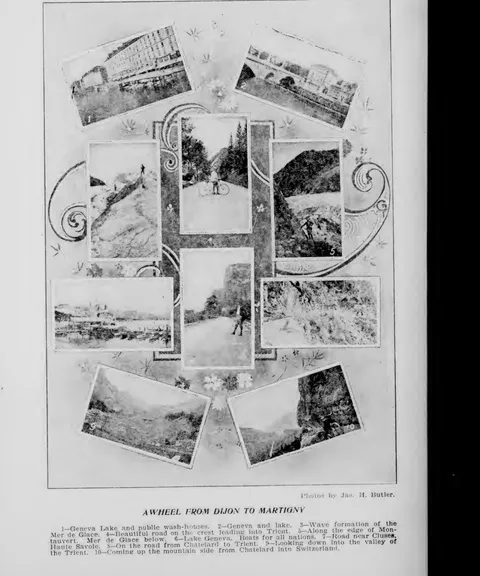 Awheel from Dijon to Martigny photo plate