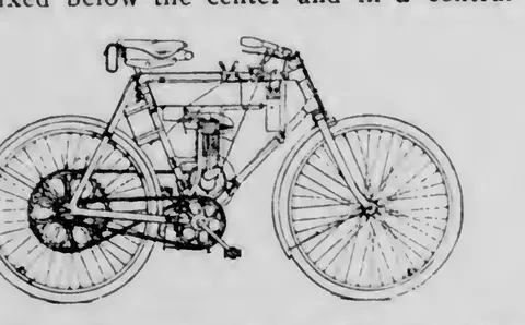 Excelsior motor bicycle illustration