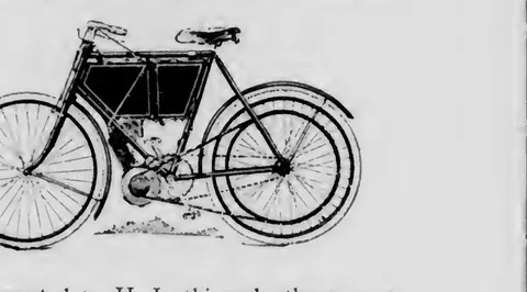 Minerva motor bicycle illustration