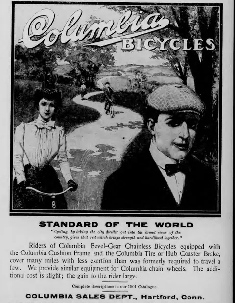 Columbia Bicycles advertisement