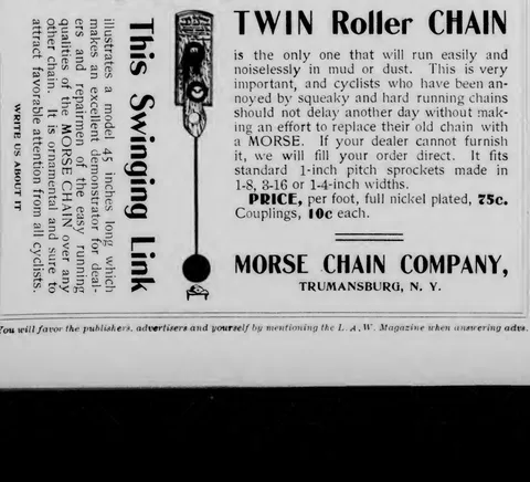 Morse Twin Roller Chain advertisement