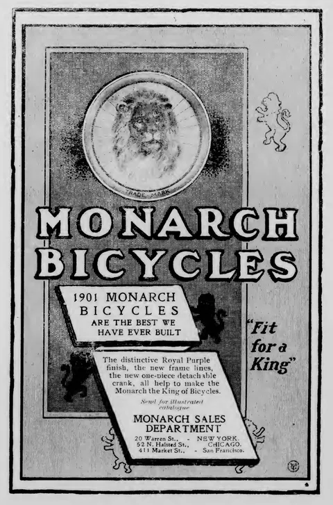 Monarch Bicycles advertisement