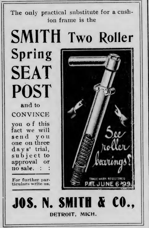 Smith Two Roller Spring Seat Post advertisement