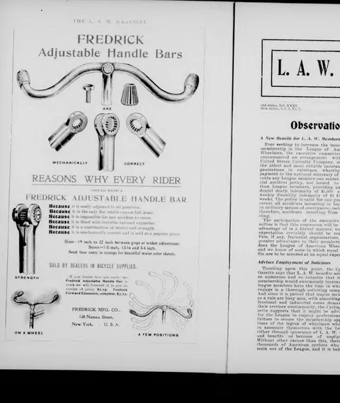 Fredrick Adjustable Handle Bars