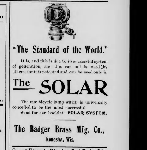 The Solar bicycle lamp