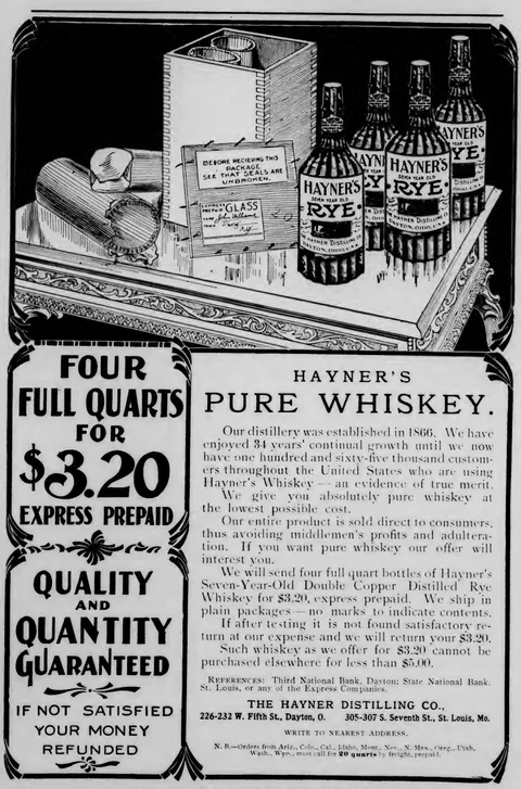 Hayner's Pure Whiskey