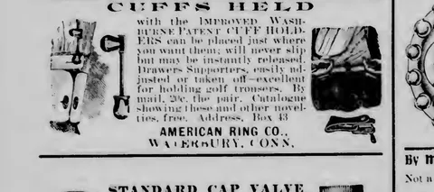 Cuffs Held, American Ring Co.