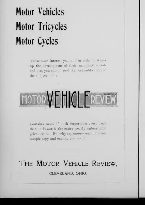 The Motor Vehicle Review