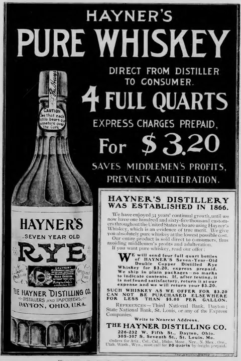 Hayner's Pure Whiskey