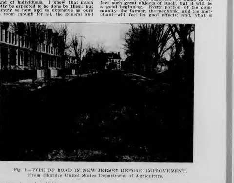 Type of road in New Jersey before improvement