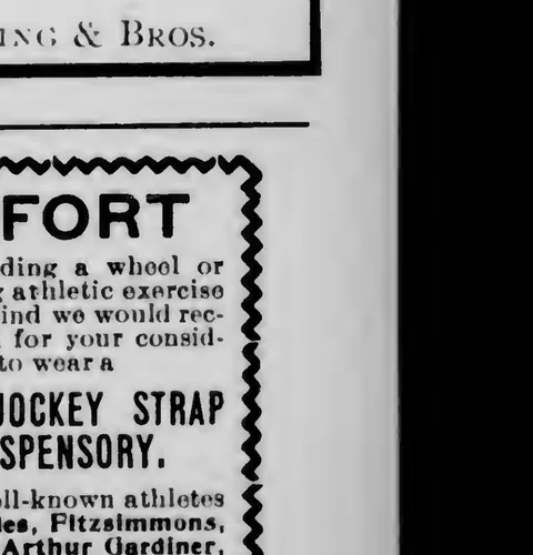 Bike Jockey Strap Suspensory