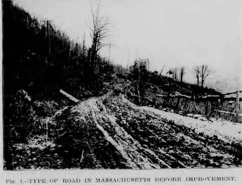 Type of Road in Massachusetts Before Improvement