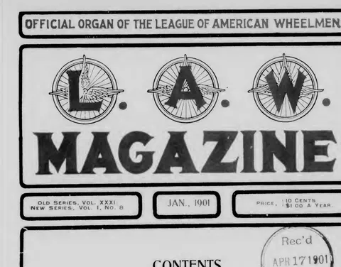 L.A.W. Magazine title-piece