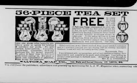 56-Piece Tea Set Free, Salvona Soap Co.