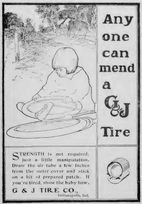 G & J Tire Co., Any one can mend a G&J Tire