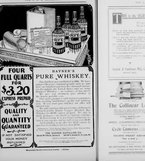 Hayner's Pure Rye Whiskey
