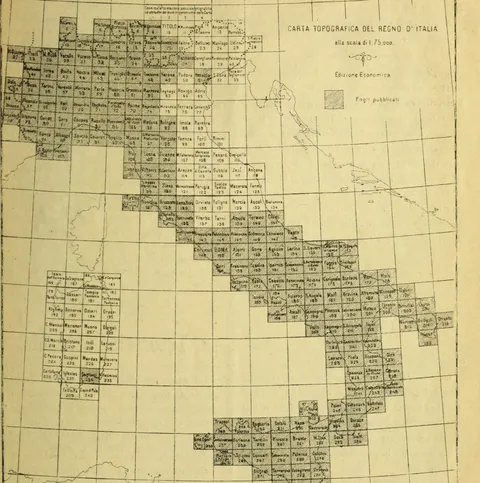 Carta Topografica del Regno d'Italia