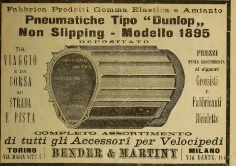 Pneumatiche Tipo 'Dunlop' Non Slipping, Modello 1895, Bender & Martiny