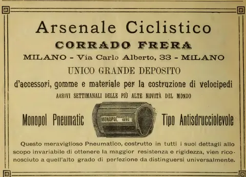 Arsenale Ciclistico Corrado Frera, Milano, Monopol Pneumatic, Tipo Antisdrucciolevole