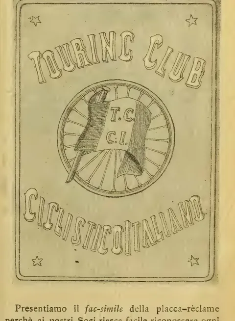 Placca-Reclame del Touring Club Ciclistico Italiano