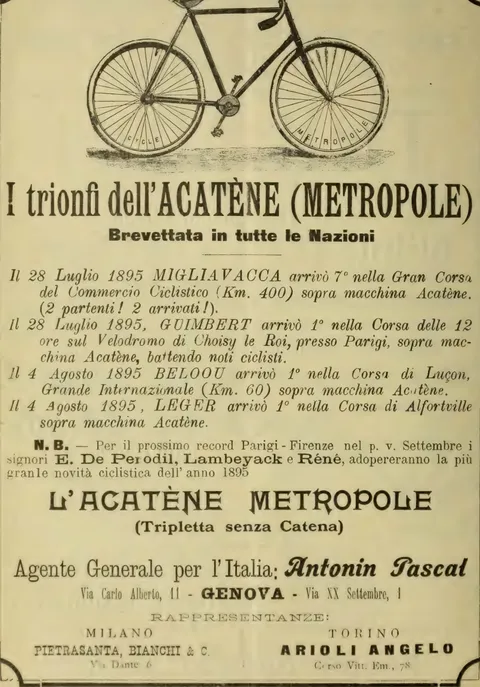 L'Acatène Métropole, Antonin Pascal, Genova