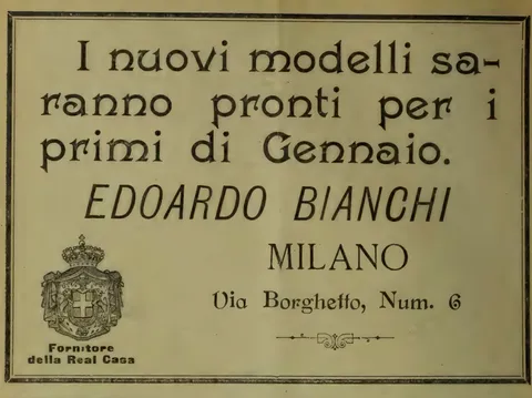 Edoardo Bianchi, Milano, Fabbrica Velocicli