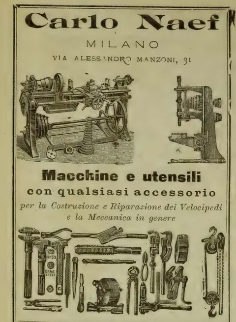 Carlo Naef, Macchine e Utensili