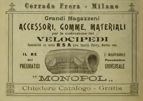 Corrado Frera, Milano, Pneumatico "Monopol"