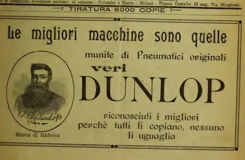 Le migliori macchine sono quelle munite di Pneumatici originali veri Dunlop
