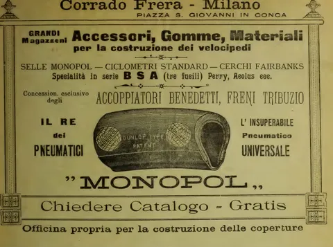 Corrado Frera, Accessori, Gomme, Materiali