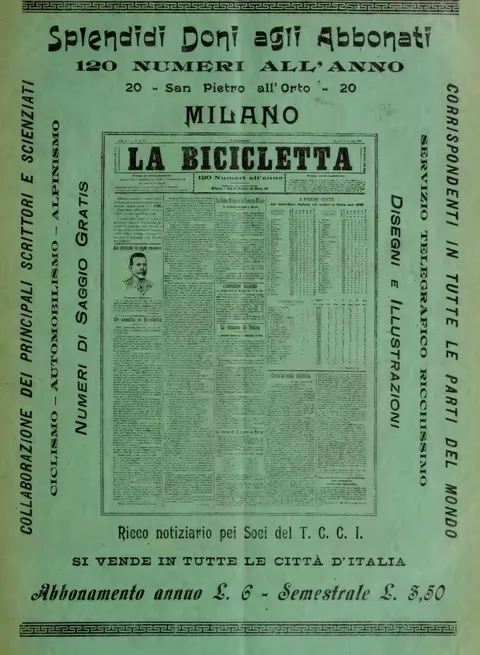 La Bicicletta, Splendidi doni agli abbonati