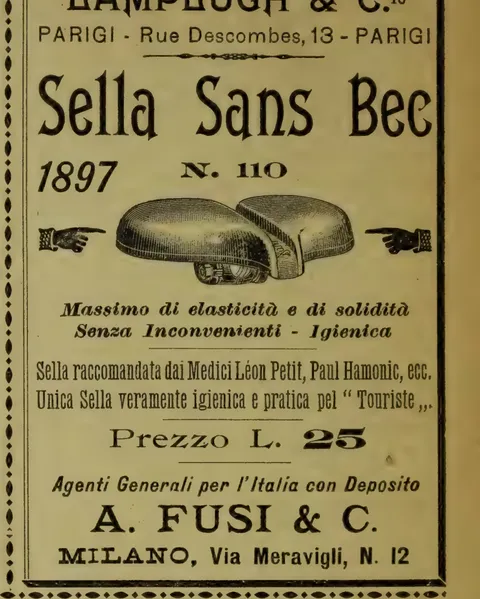 Sella Sans Bec, Lamplugh & C.ie, 1897, N. 110