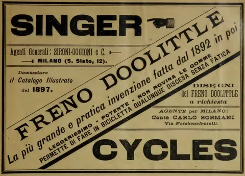 Singer, Freno Doolittle, Cycles