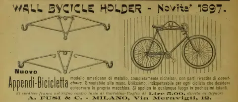 Wall Bycicle Holder - Novità 1897 (A. Fusi & C.)