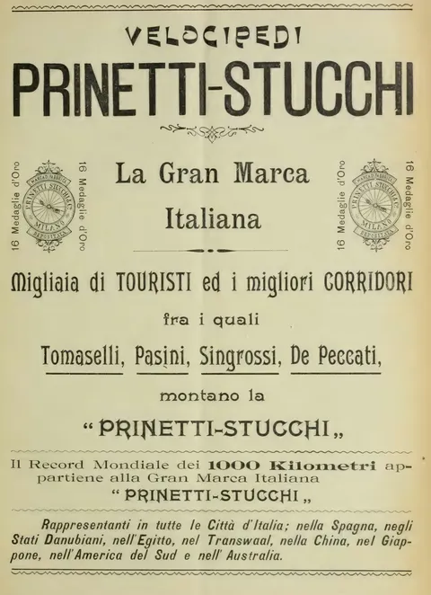 Velocipedi Prinetti-Stucchi, La Gran Marca Italiana