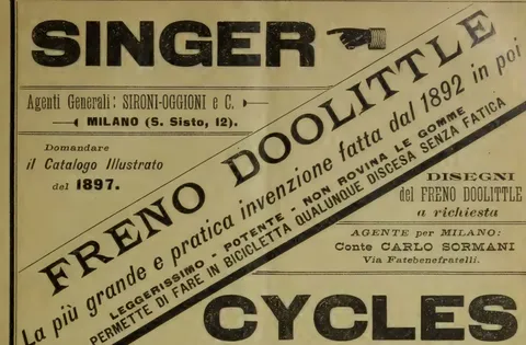 Singer, Freno Doolittle Cycles