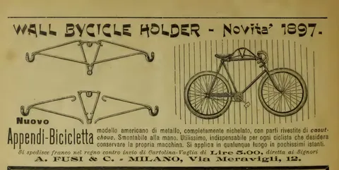 Wall Bycicle Holder - Novità 1897 (A. Fusi & C.)