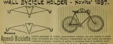 Nuovo Appendi-Bicicletta, Wall Bycicle Holder, Novità 1897