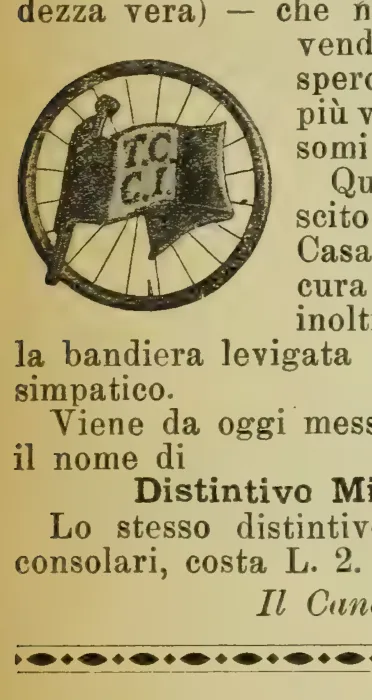 Distintivo Mignon (T.C.C.I.)