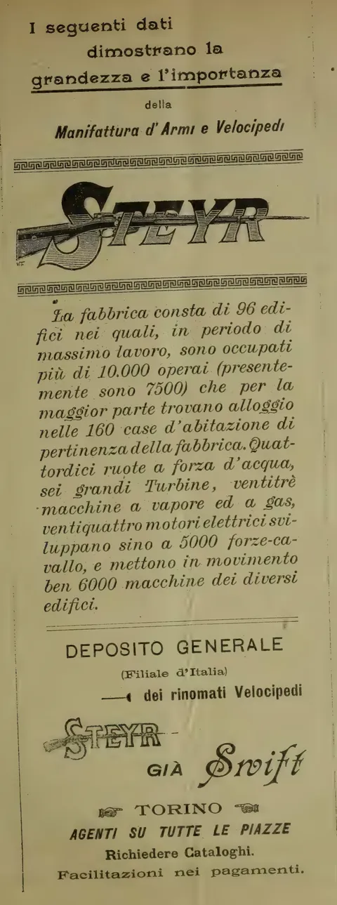 Steyr, Manifattura d'Armi e Velocipedi