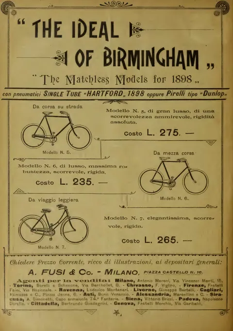 "The Ideal of Birmingham", The Matchless Models for 1898