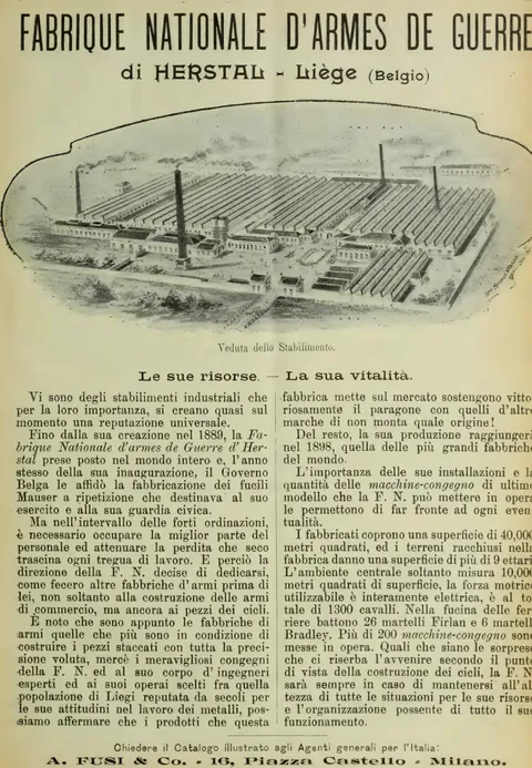Fabrique Nationale d'Armes de Guerre di Herstal, Liège (Belgio)
