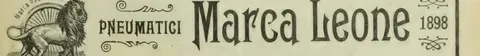 Pneumatici Marca Leone, 1898, sono i migliori