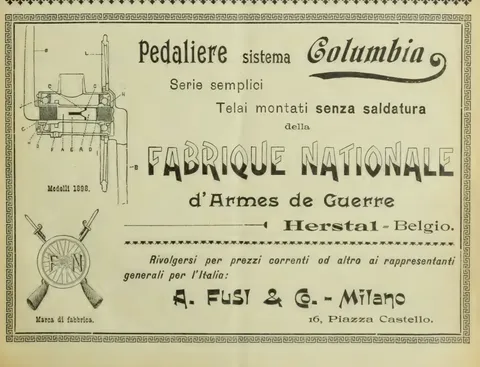 Pedaliere sistema Columbia, Fabrique Nationale d'Armes de Guerre, Herstal