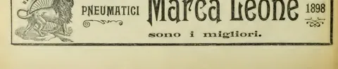 Pneumatici Marca Leone, 1898